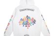 Chrome Hearts Multi Color Cross Cemetery Hoodie White