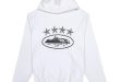 Corteiz 4Starz Alcatraz Hoodie White