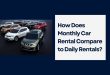 How Does Monthly Car Rental Compare to Daily Rentals