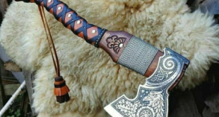 beautiful viking axe