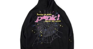 Pink! Black Sp5der Hoodie