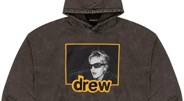 True Drew Boxy hoodie vintage black