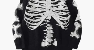 Y2K BONE PRINT SWEATER